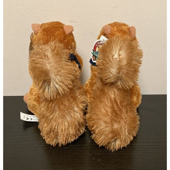 Chelsea Teddy Bear Co. Realistic Brown Squirrels Plush Wearing U Of I Kerchiefs - Picture 5 of 9